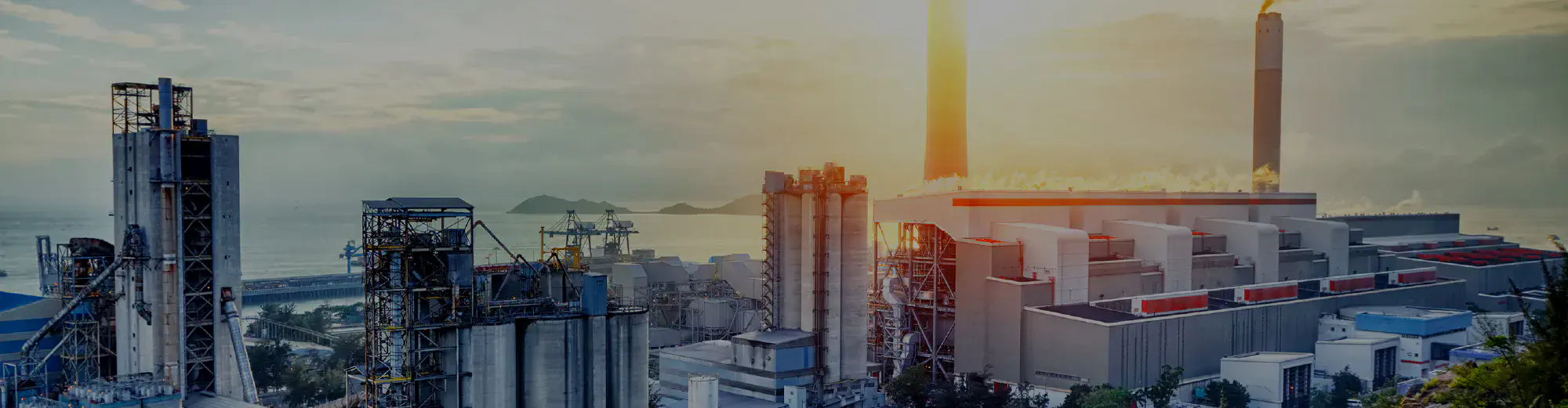 Factory on the coast